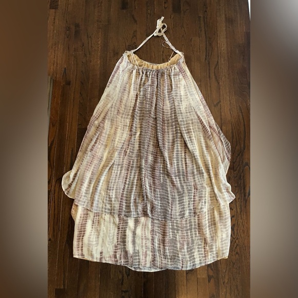 RAGA Women's S Aphrodite Maxi Multi-Color Boho Halter Dress w/Beaded Collar NWT - Picture 12 of 16